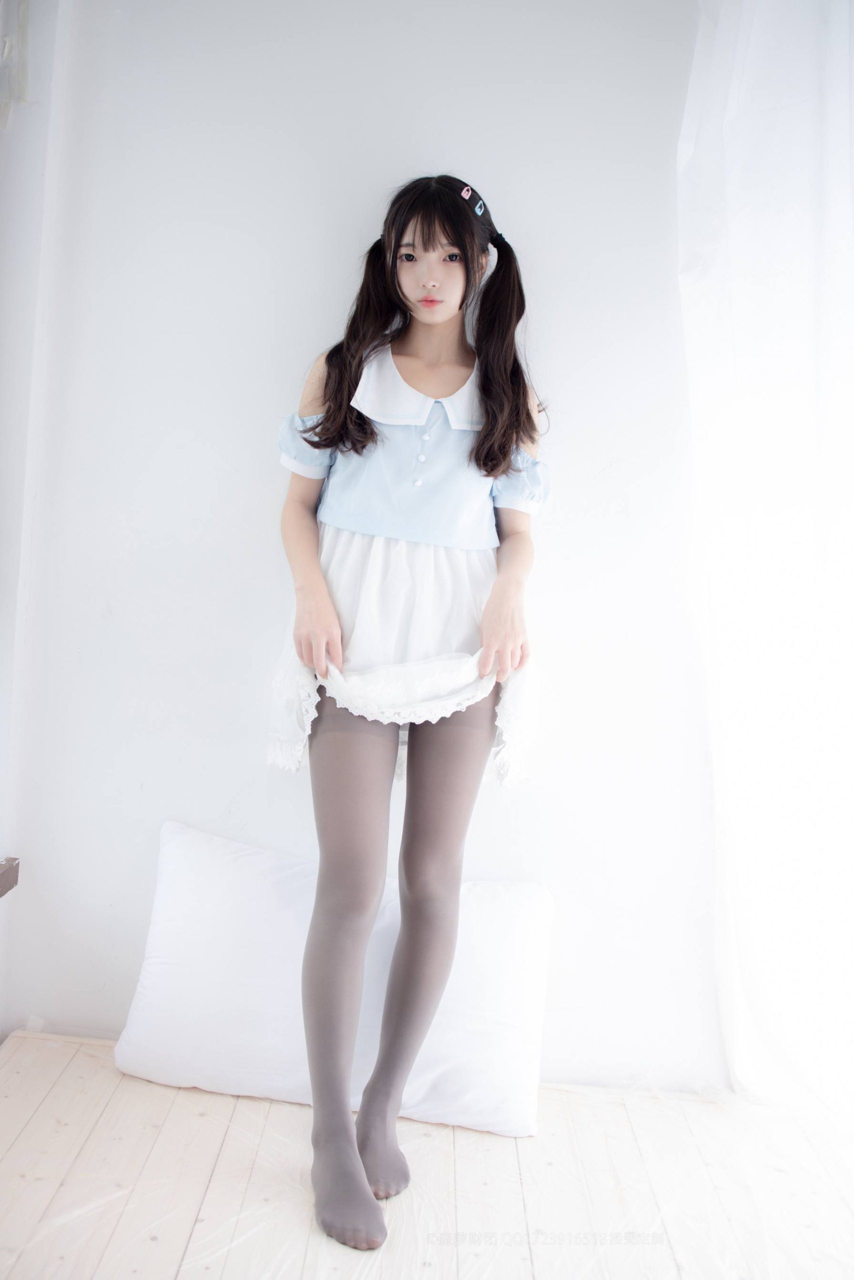 图片[4]-超级甜美的灰丝小姑娘【86P】20005-爱拍图库