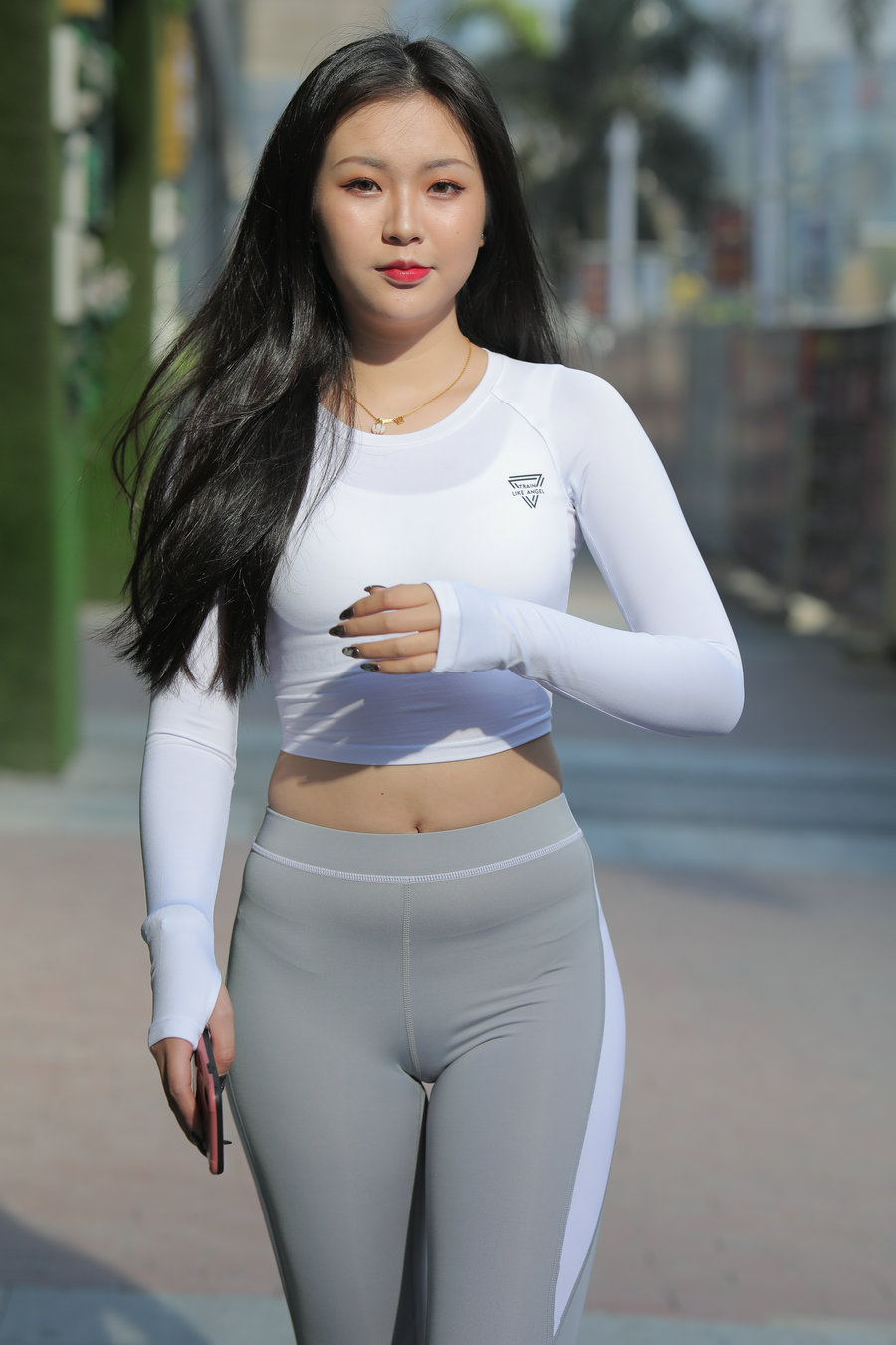图片[1]-灰色瑜伽裤女孩 J0907 468P2V-6.31GB-爱拍图库