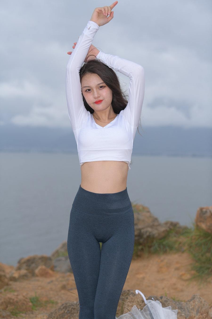 图片[2]-深蓝色瑜伽裤甜美女孩 J1320 514P2V-17.5GB-爱拍图库