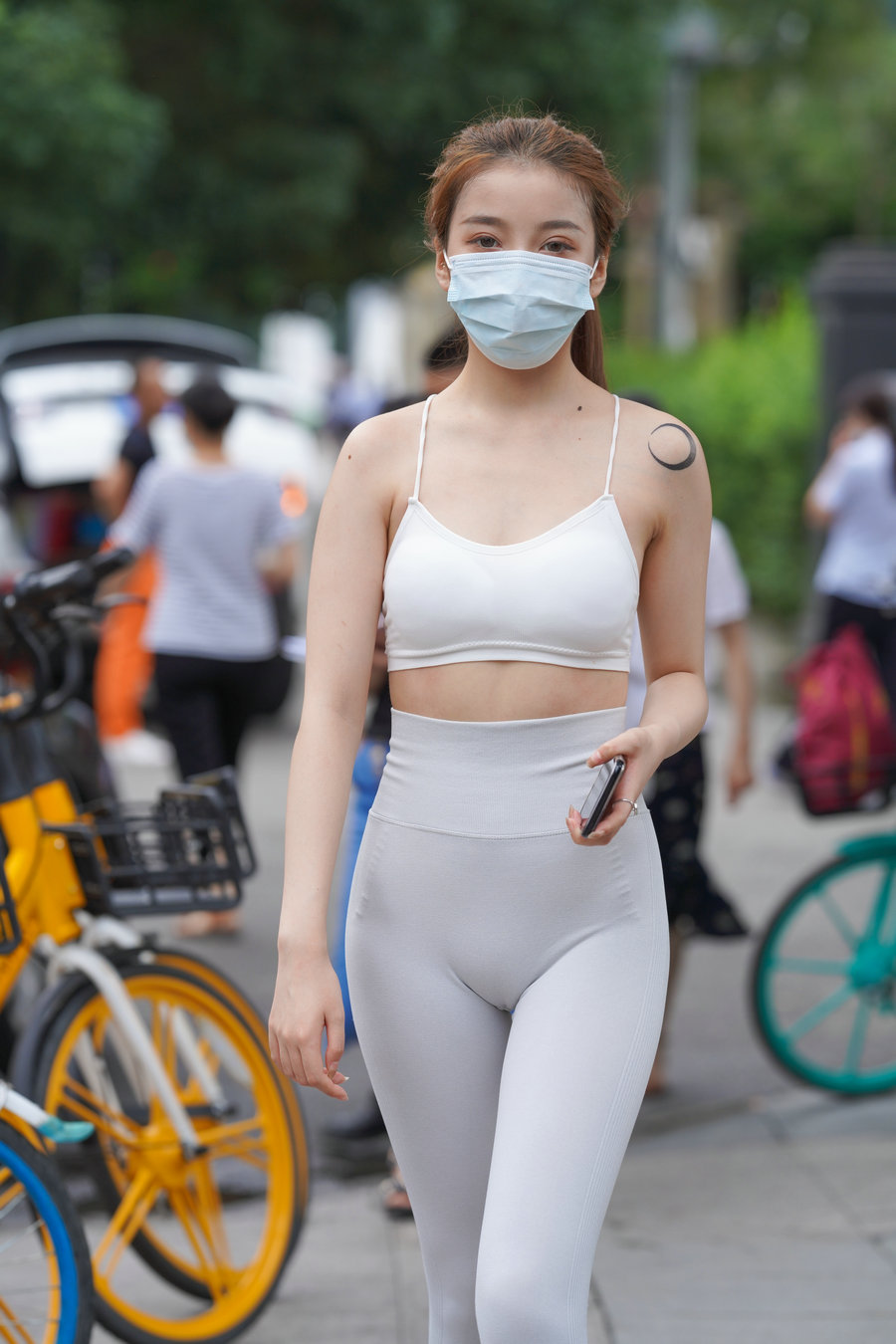 图片[2]-灰色瑜伽裤女孩 J1323 723P4V-17.9GB-爱拍图库
