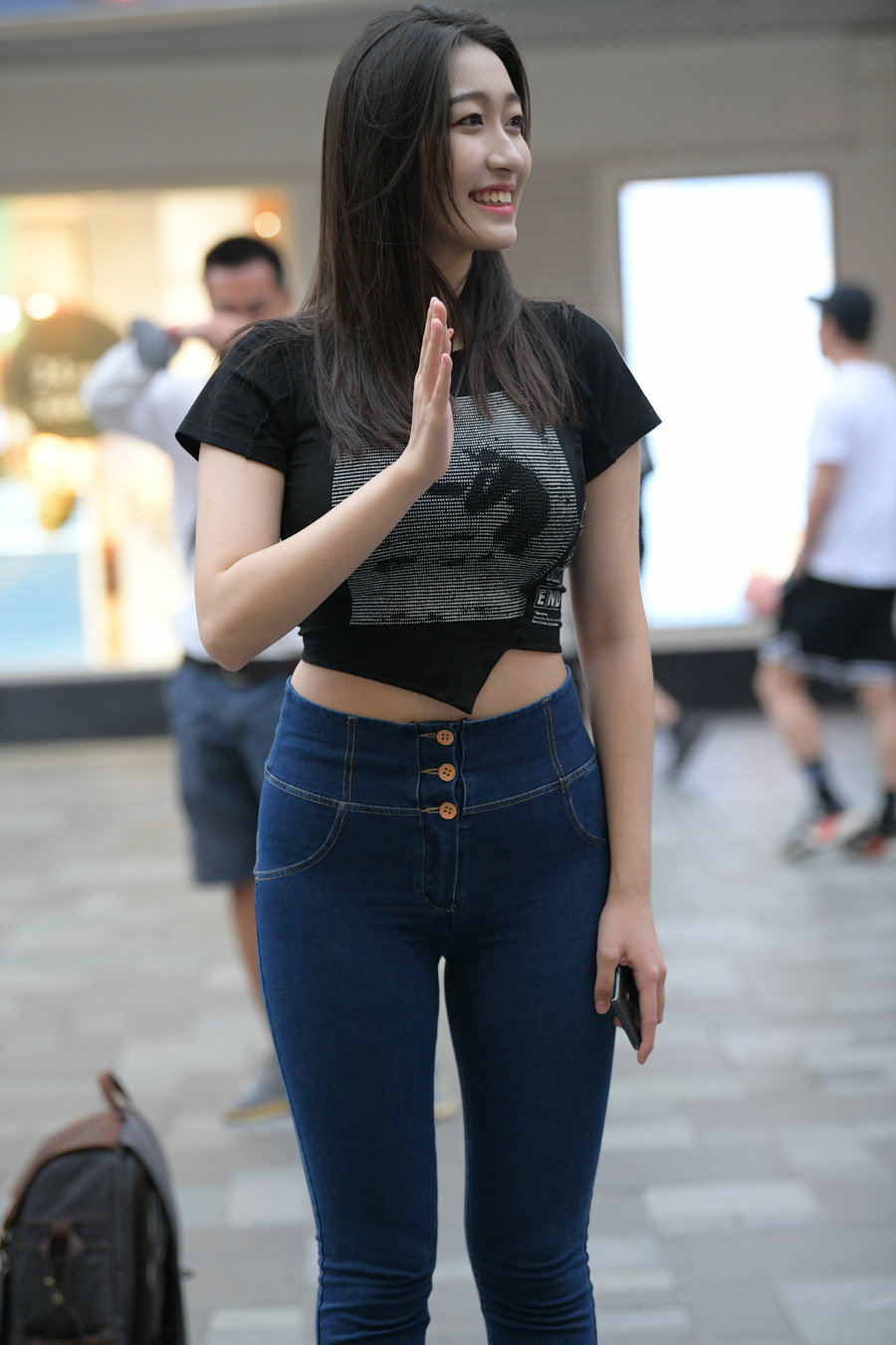图片[1]-紧身牛仔裤女人J2784 240P-6.66GB-爱拍图库