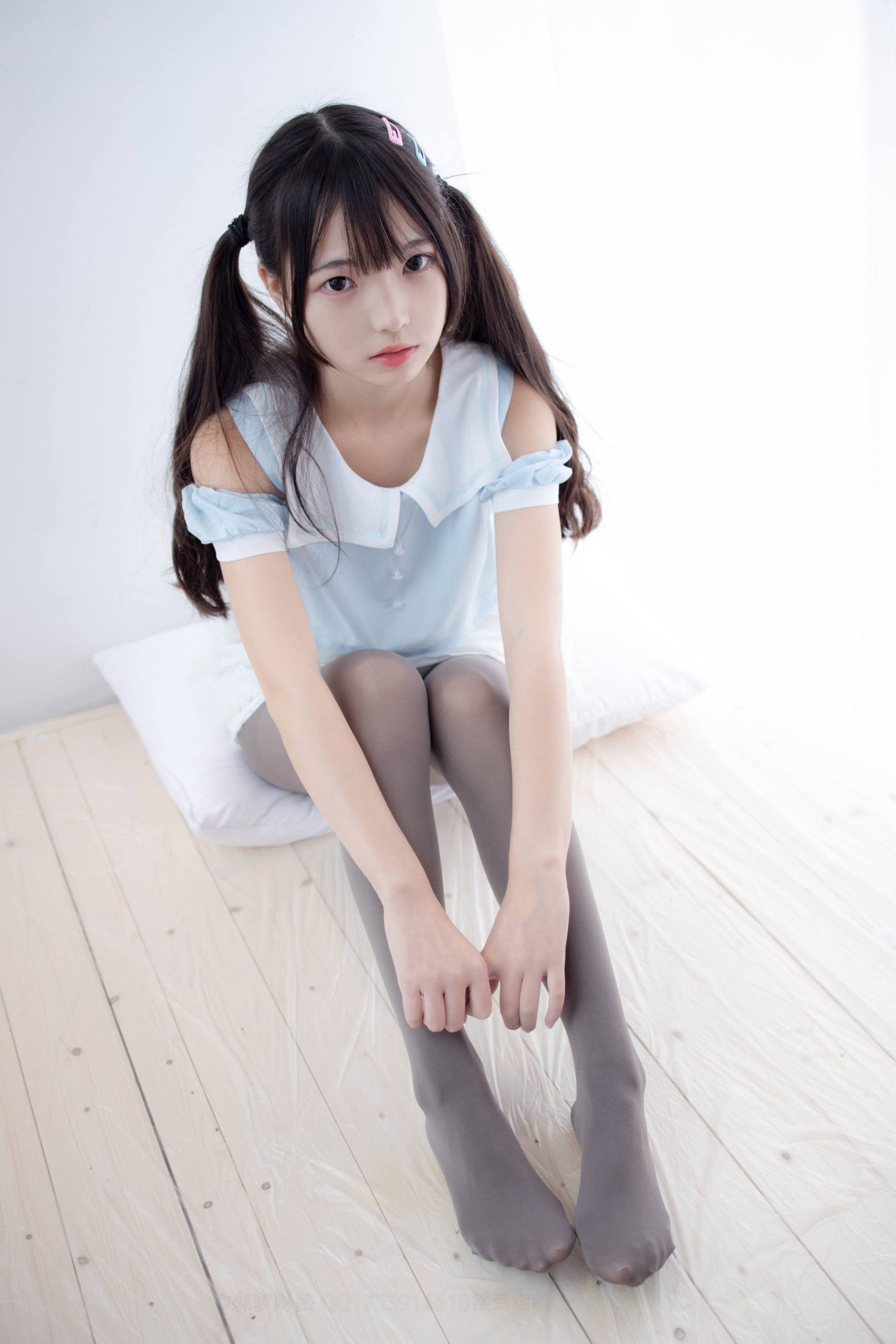 图片[3]-超级甜美的灰丝小姑娘【86P】20005-爱拍图库