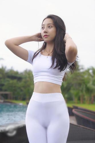 图片[2]-白色瑜伽裤柔情女孩 J1406 554P2V-21.1GB-爱拍图库